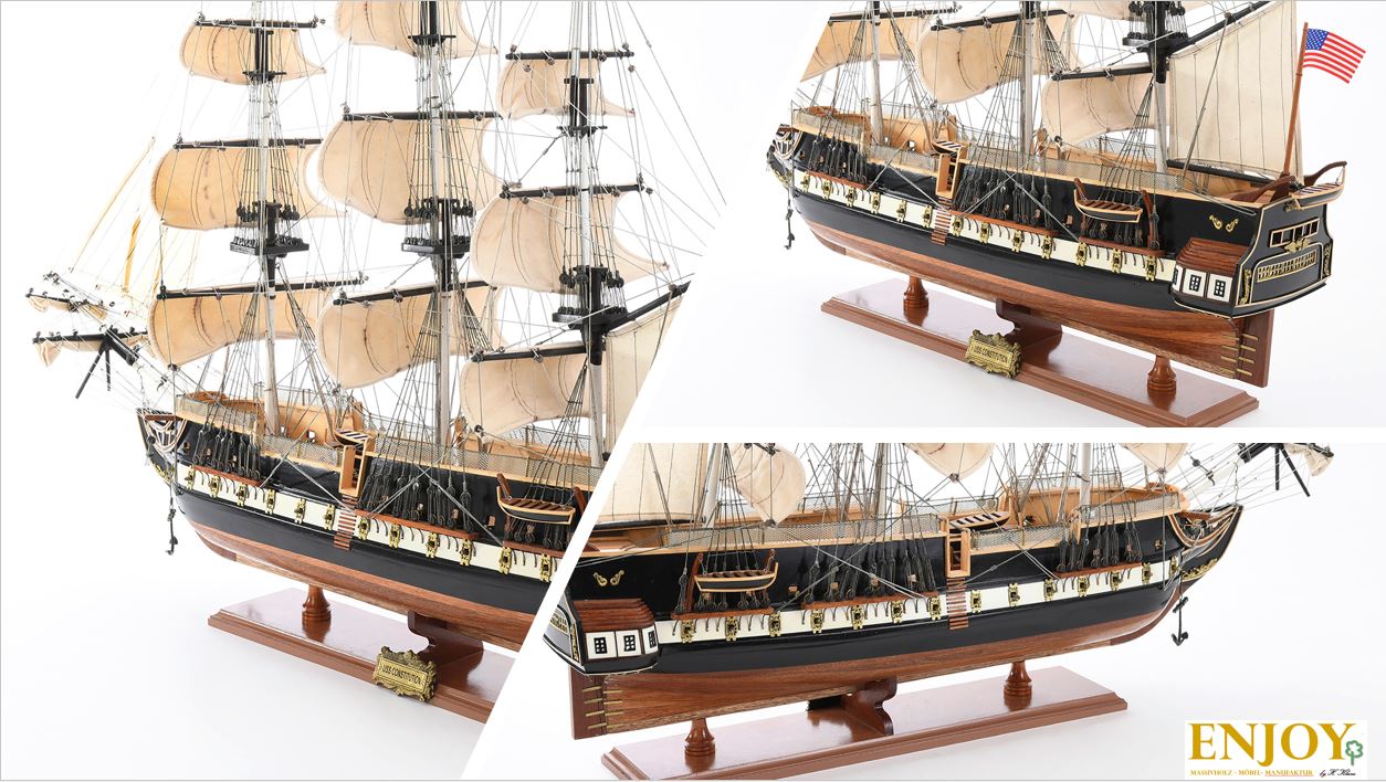 Schiffs-Holzmodell 'USS Constitution'