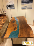 Epoxidtisch Nussbaum "Blue River"